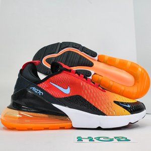 Nike Air Max 270 Men's Sunset Sneaker Shoe Limited Edition Red Gold DQ7625-600